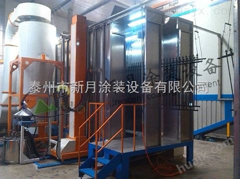 江苏新月锌钢护栏喷涂设备确保粉末回收率达98.9%以上